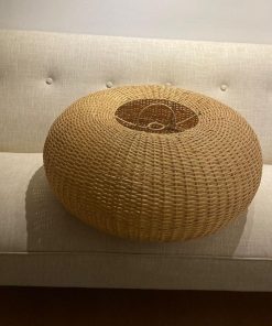 Lámpara pantalla de techo mimbre