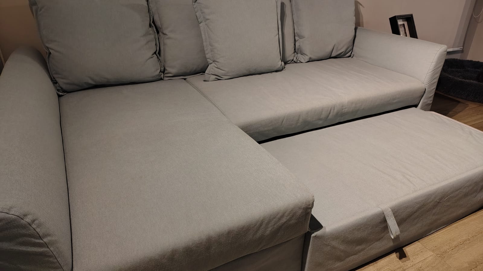 Sofá cama seccional izquierdo Holmsund gris Ikea - Imagen 2