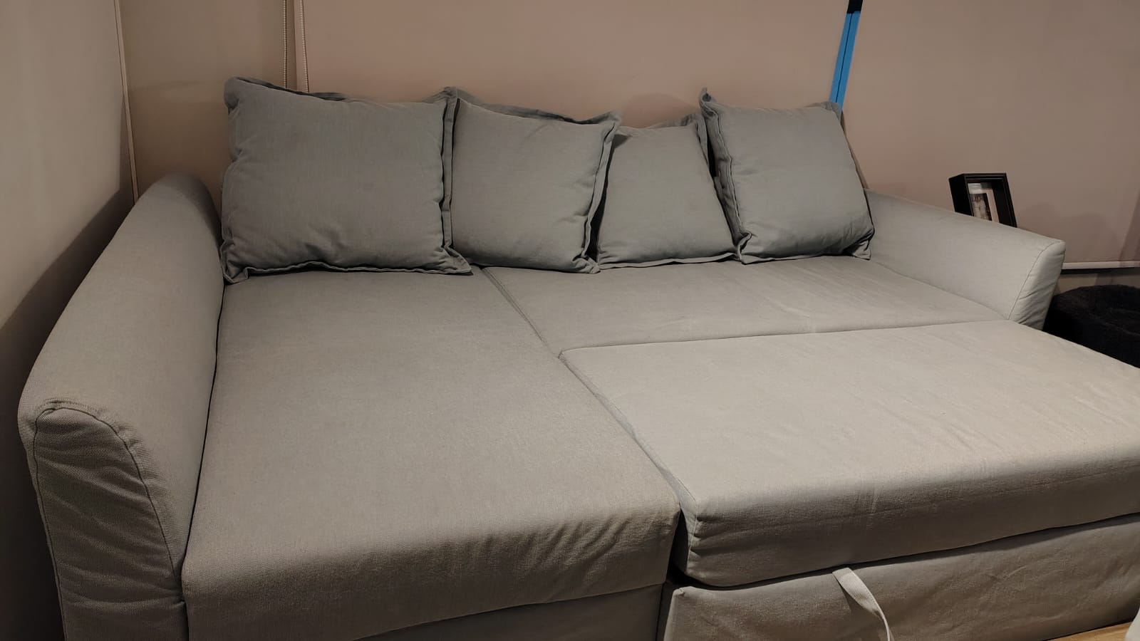Sofá cama seccional izquierdo Holmsund gris Ikea - Imagen 4