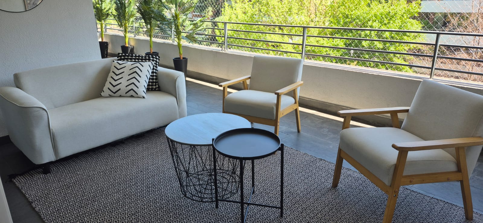 Juego de living 3 piezas beige Le Cotonier - Imagen 3