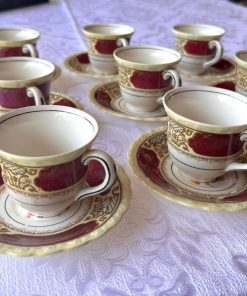 Juego de café Myott Staffordshire 8 puestos