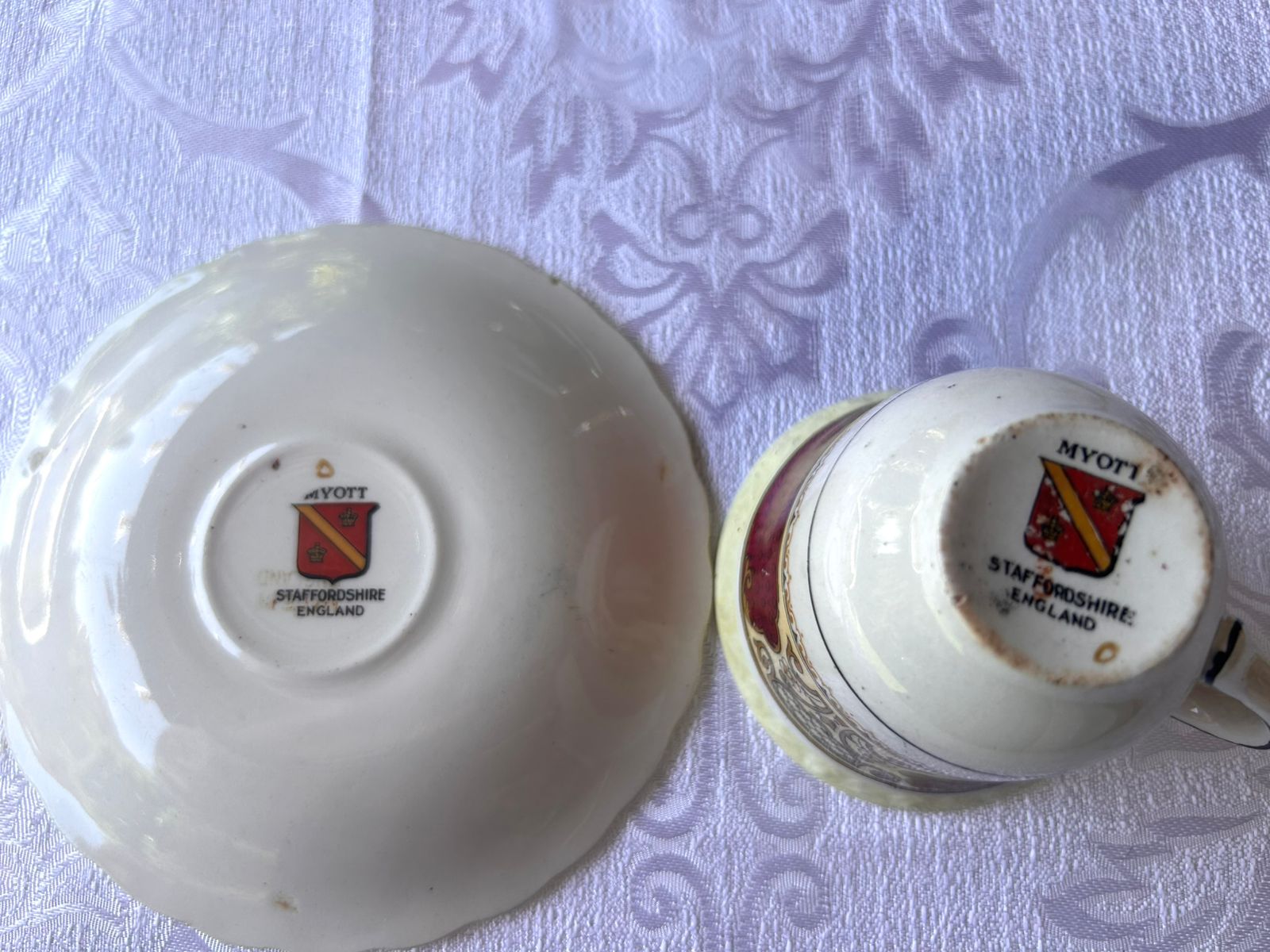 Juego de café Myott Staffordshire 8 puestos - Imagen 2