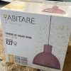Lámpara de techo Abitare Dafne color rosado