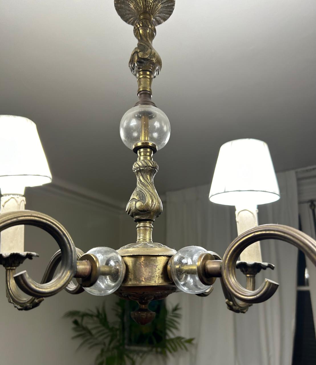 Lámpara de techo 4 luces bronce - Imagen 5