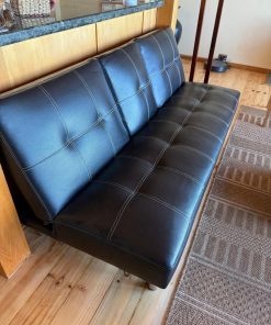 Futón ecocuero negro