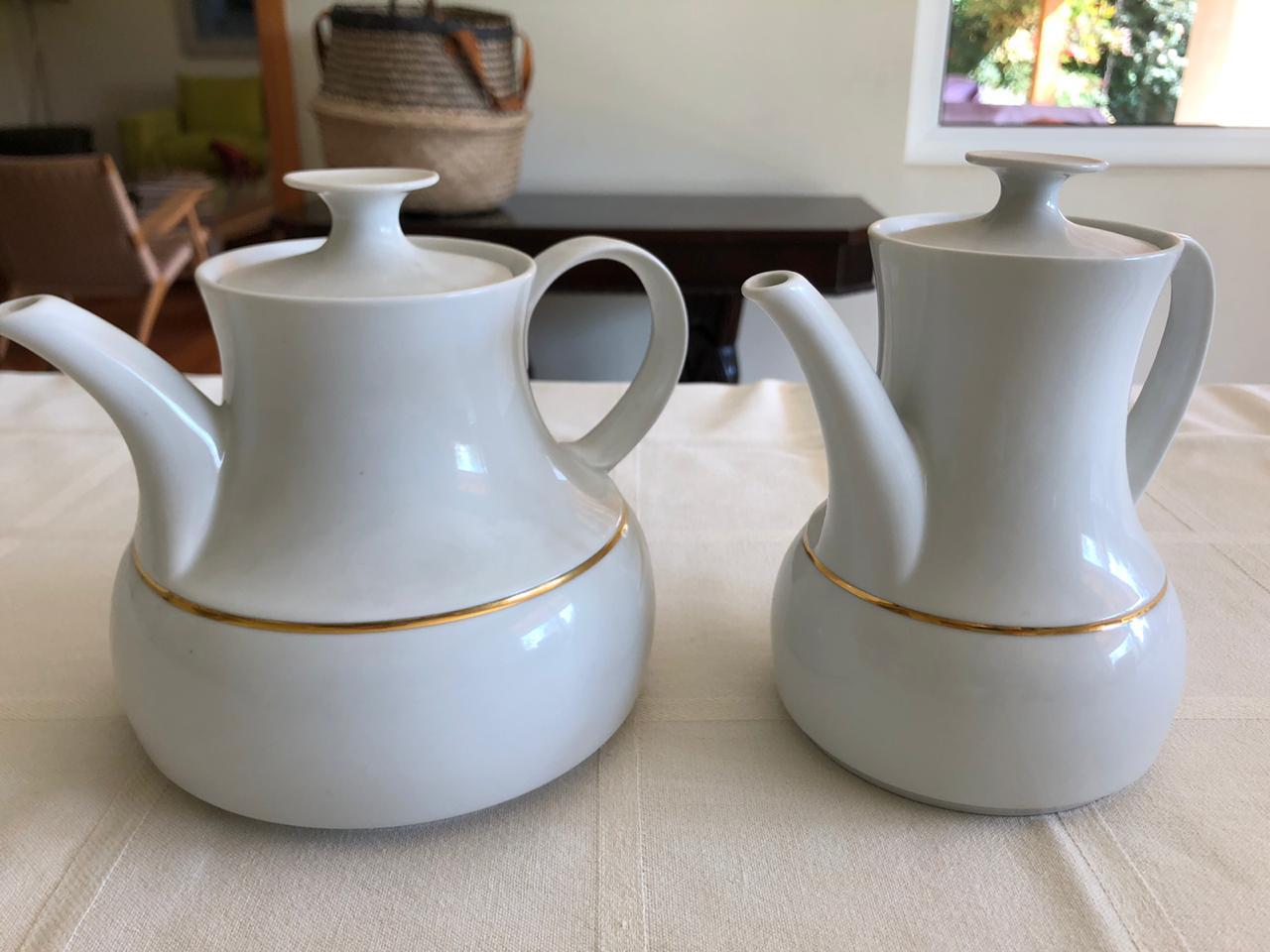 Juego de té y café Florencia ribete dorado - Imagen 4