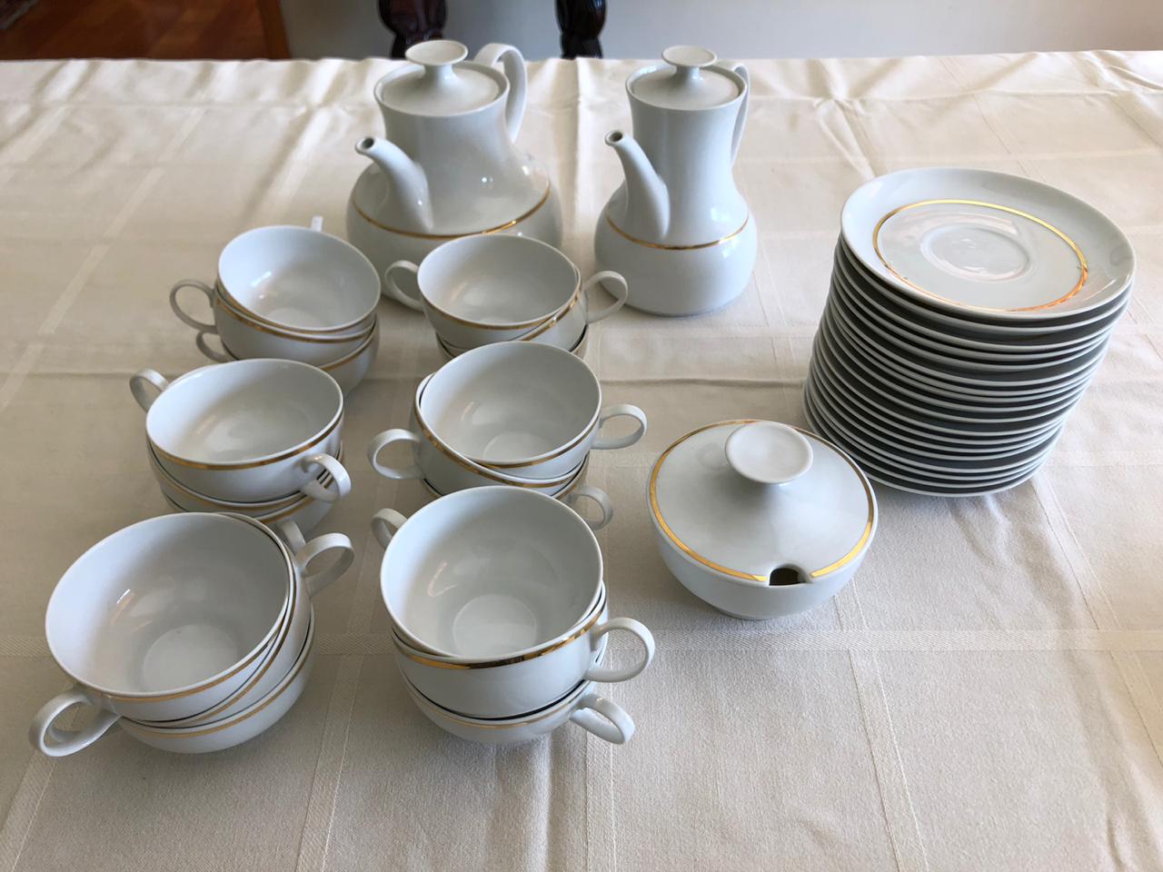 Juego de té y café Florencia ribete dorado - Imagen 5