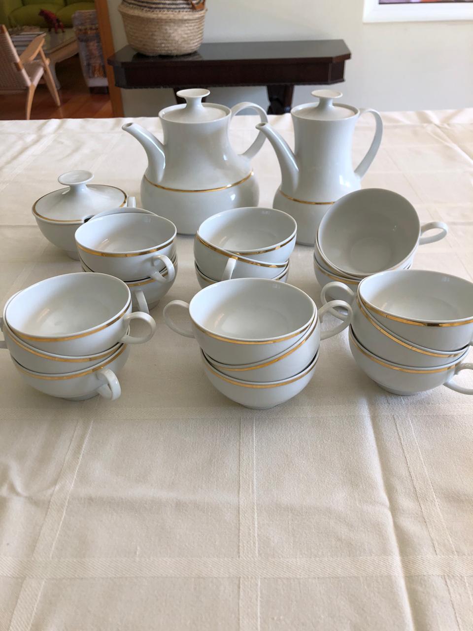 Juego de té y café Florencia ribete dorado - Imagen 10