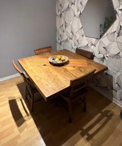 Juego de comedor madera nativa cipres con 4 sillas