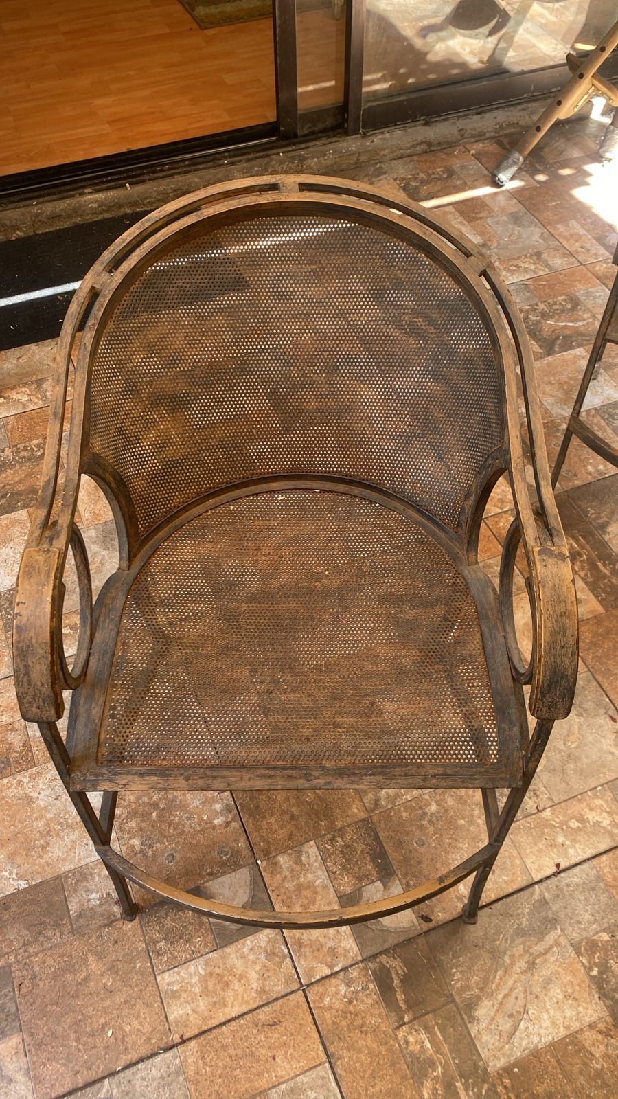 Set 4 sillas fierro para terraza - Imagen 2