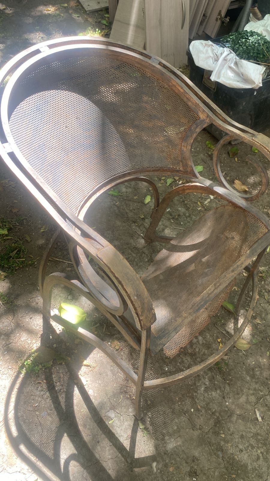 Set 4 sillas fierro para terraza - Imagen 4