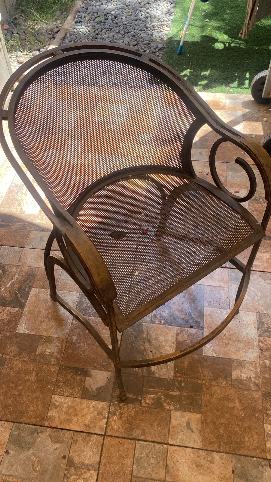 Set 4 sillas fierro para terraza - Imagen 8