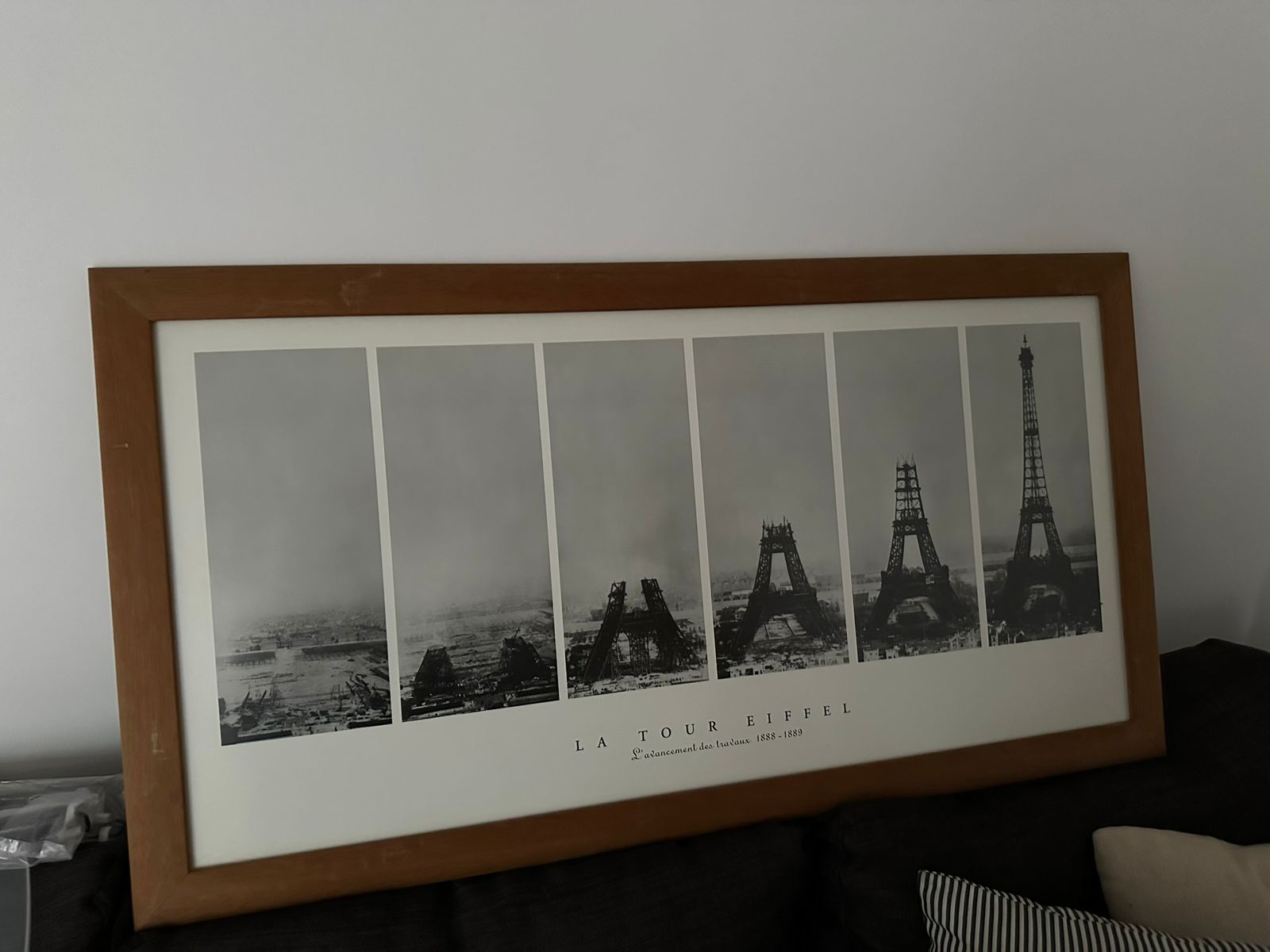 Cuadro lámina construcción Torre Eiffel - Imagen 2