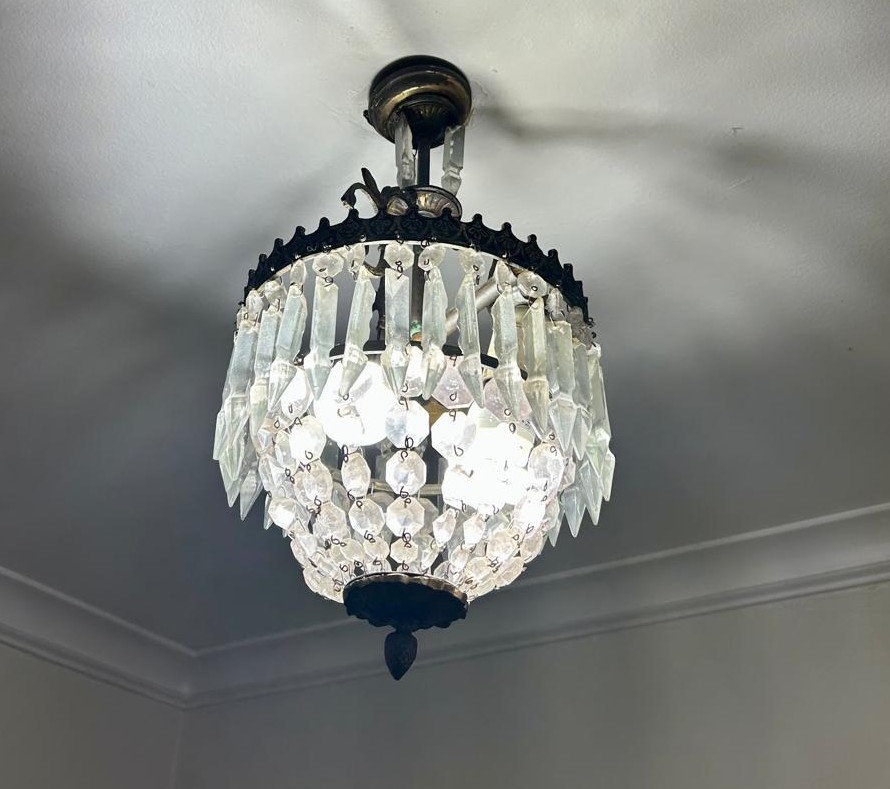 Lámpara de techo Francesa cristales - Imagen 2