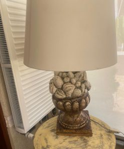 Lámpara de cerámica pintada a mano bellotas 