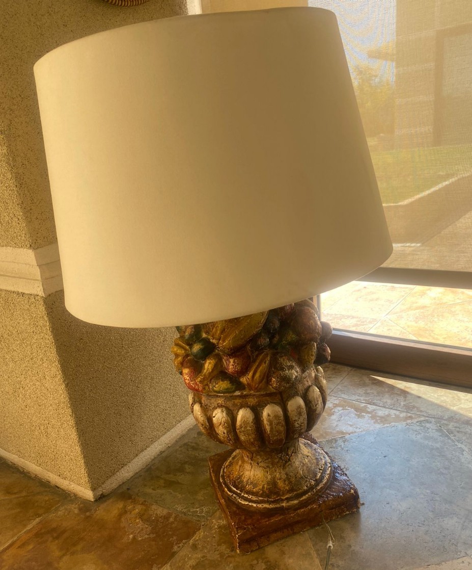 Lámpara de cerámica pintada a mano bellotas - Imagen 5