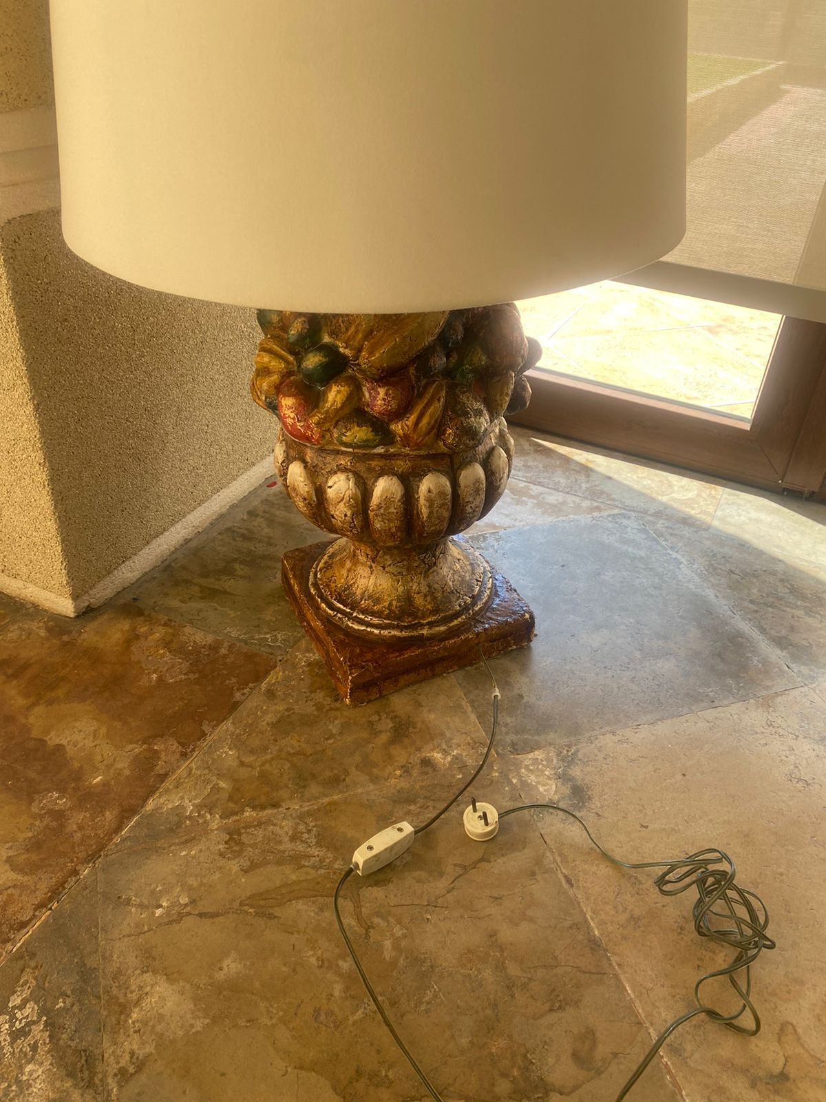 Lámpara de cerámica pintada a mano bellotas - Imagen 8