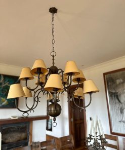 Lámpara de techo bronce 12 luces