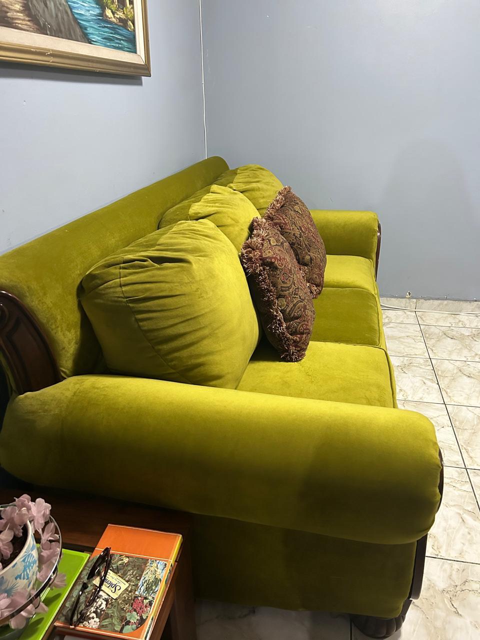 Sofá 3 cuerpos verde oliva Ashley - Imagen 4