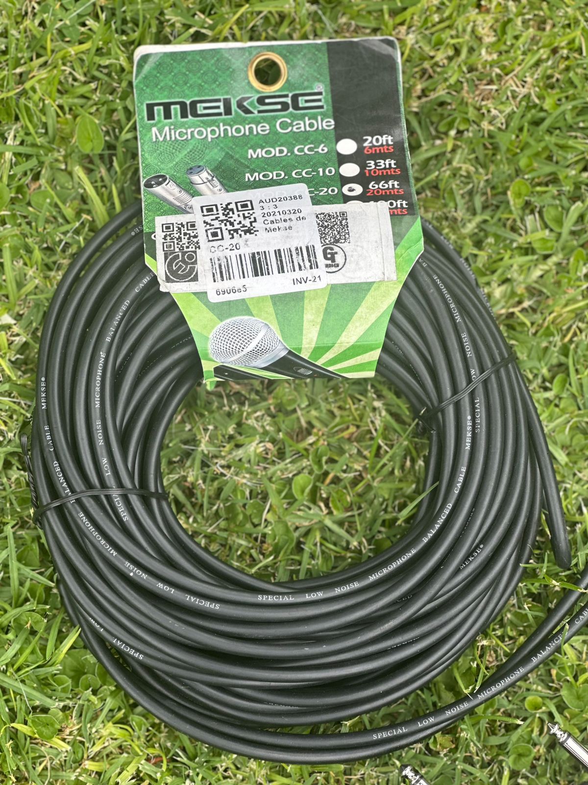 Cable de Microfono Mekse y 3 cables de instrumento Kirlin - Imagen 2
