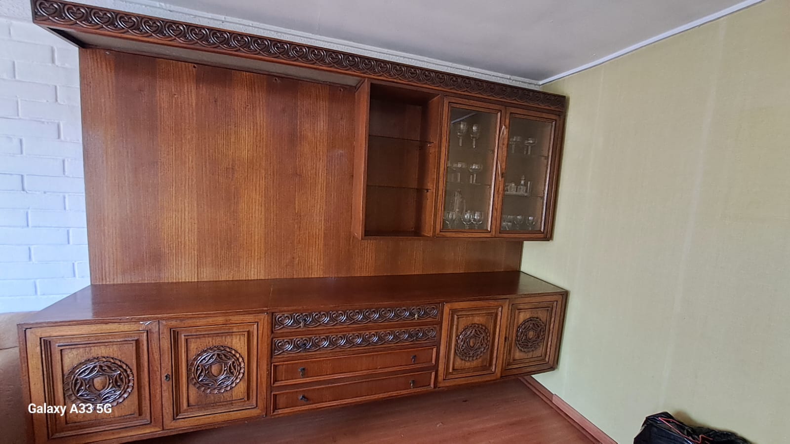 Mueble bar alacena madera encina - Imagen 2