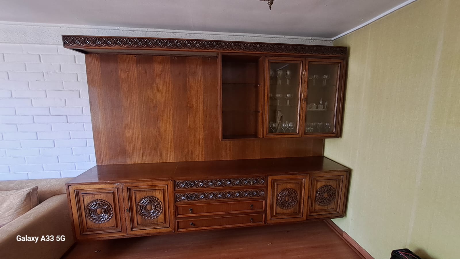 Mueble bar alacena madera encina - Imagen 3