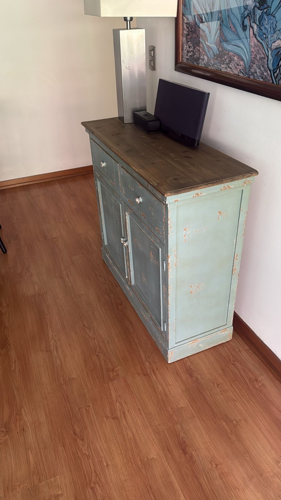 Buffet alacena 2 cajones estilo campesino - Imagen 4