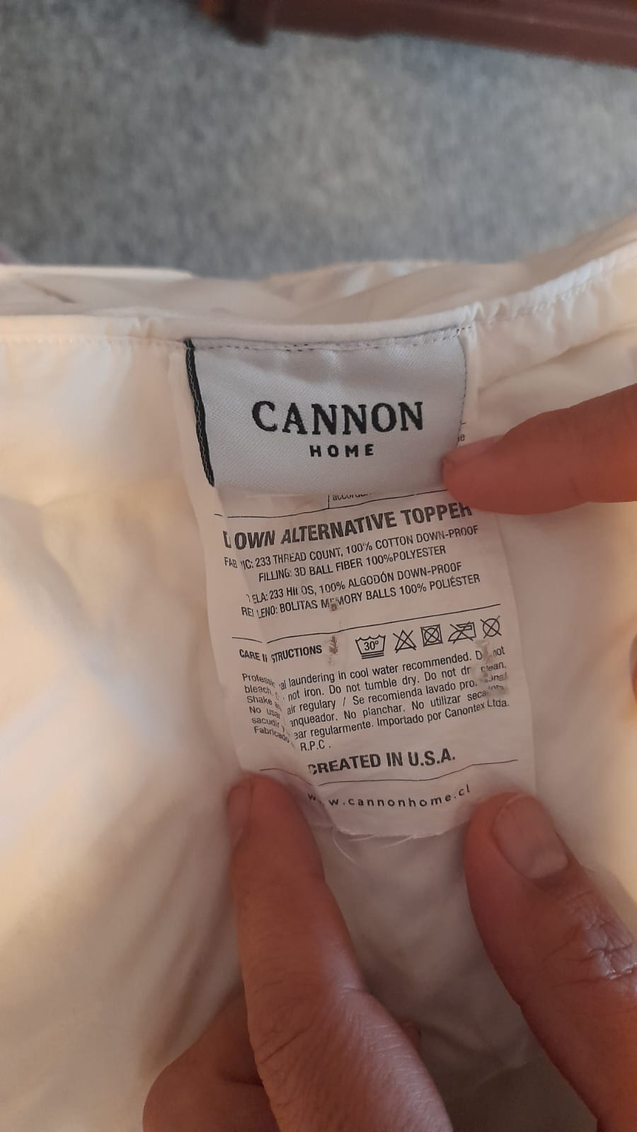 Topper cama super King Cannon - Imagen 2