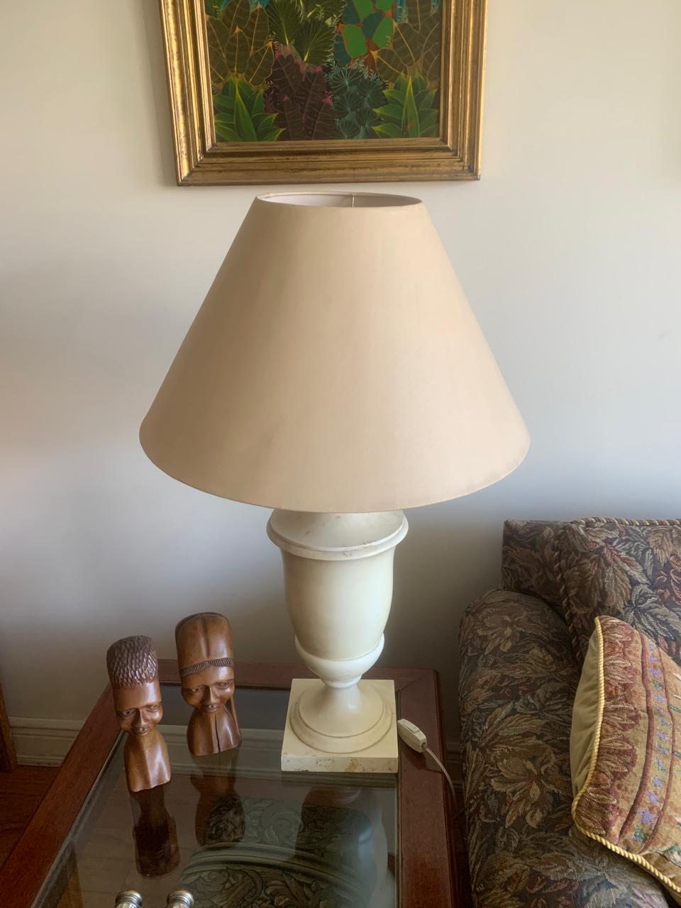 Par Lámparas de mesa símil mármol - Imagen 4