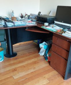 Escritorio esquinero bicolor ejecutivo