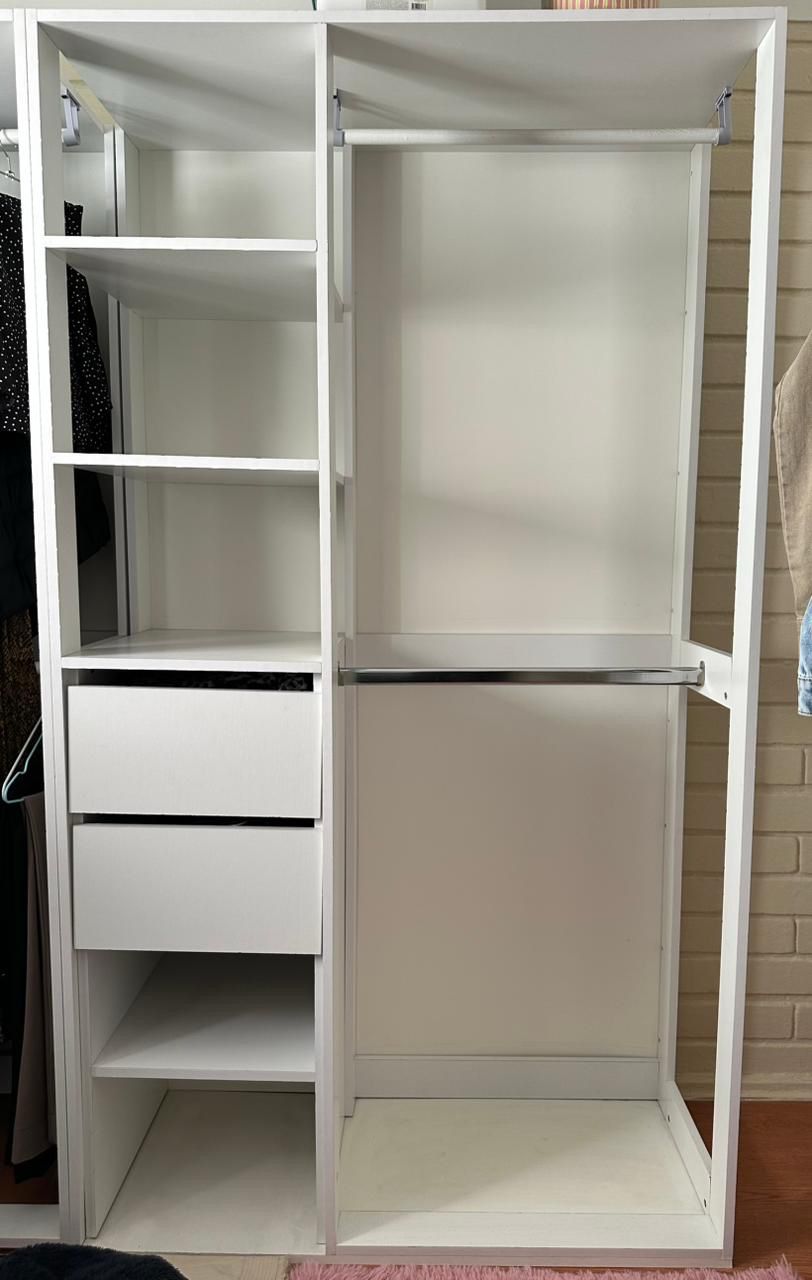 Closet armado blanco sin puertas - Imagen 5