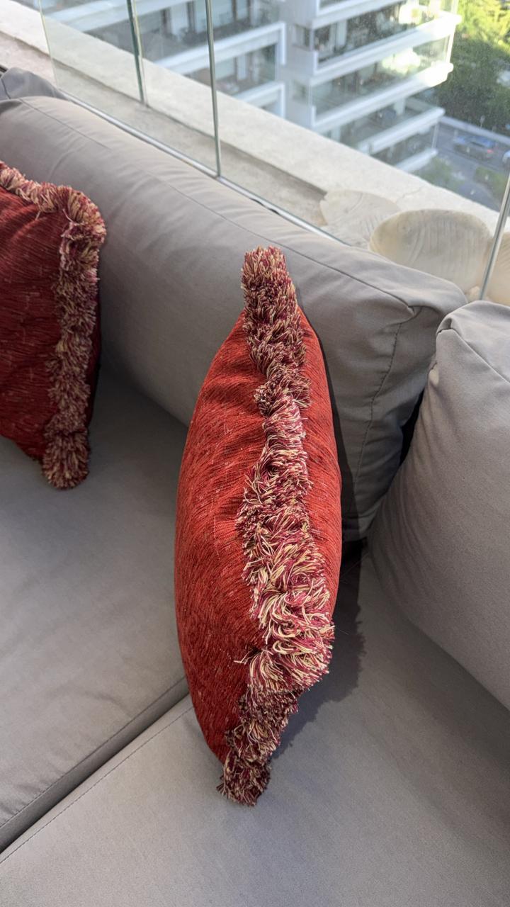 Par de cojines Chenil rojos - Imagen 2