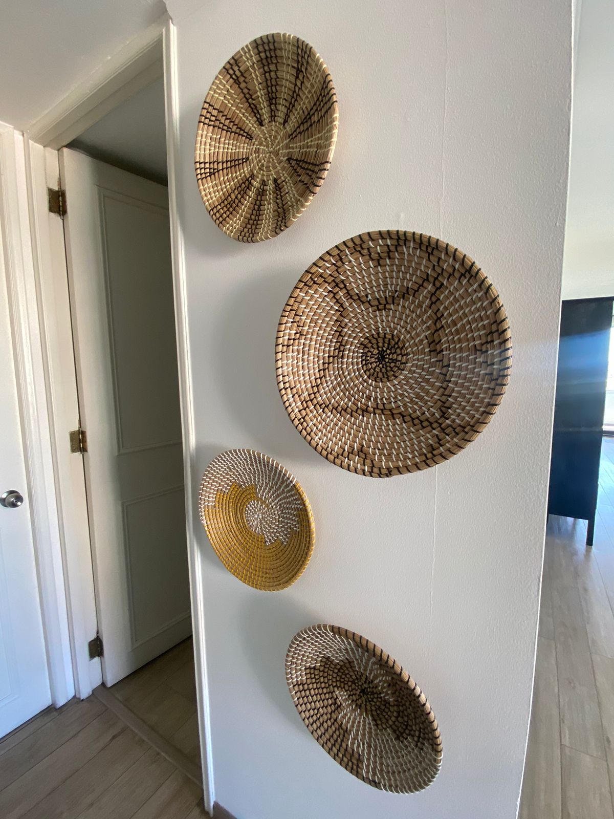 Set 5 adornos tejidos fibra natural Amoble - Imagen 5