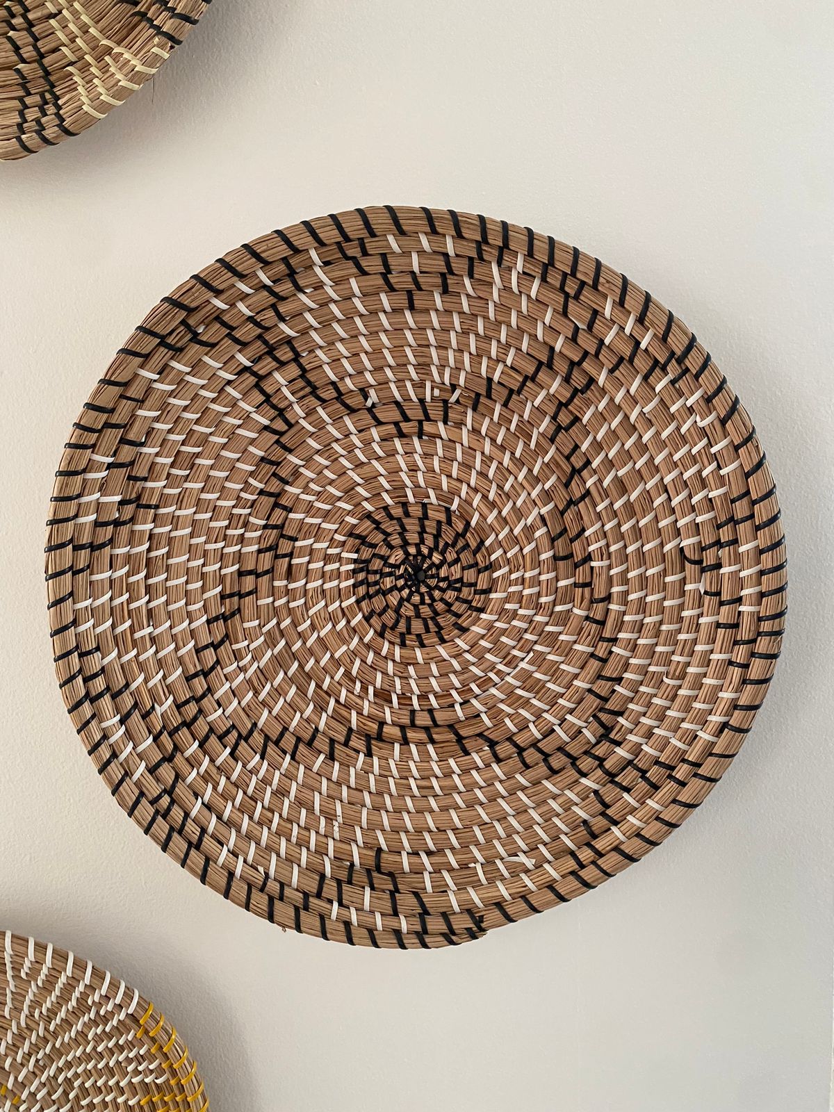 Set 5 adornos tejidos fibra natural Amoble - Imagen 6