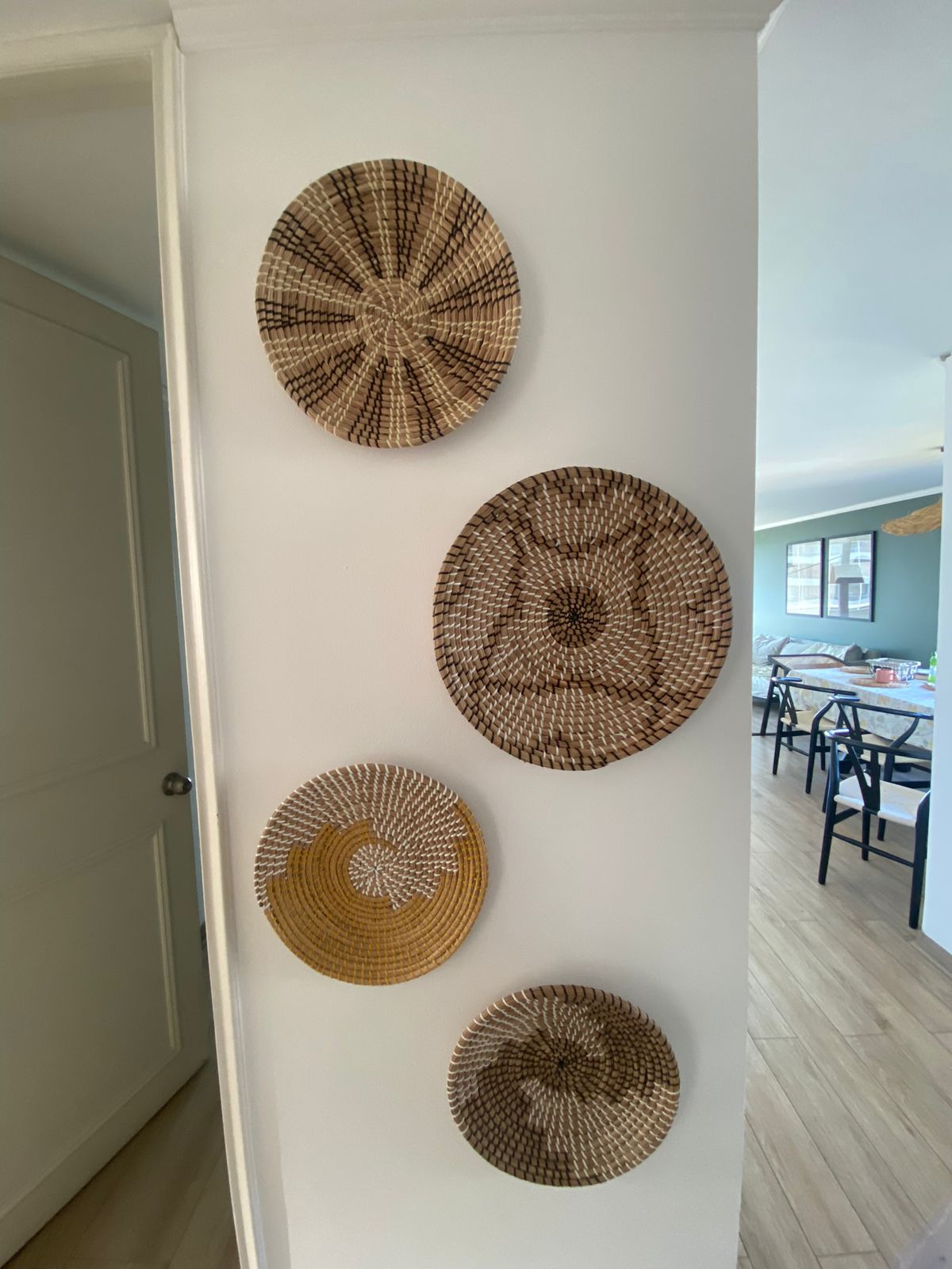 Set 5 adornos tejidos fibra natural Amoble - Imagen 10