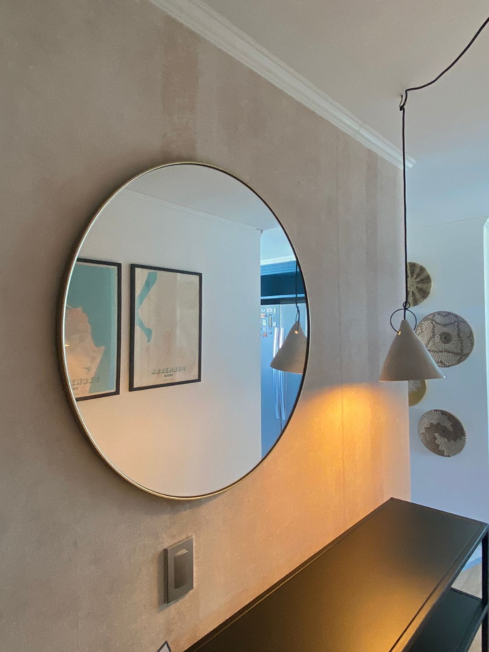 Espejo redondo Amoble