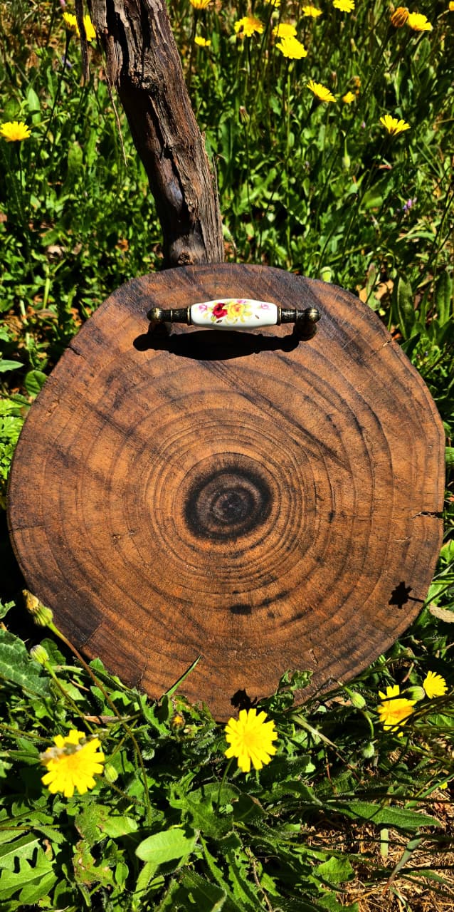 Tabla para picoteo redonda Eucalipto - Imagen 6