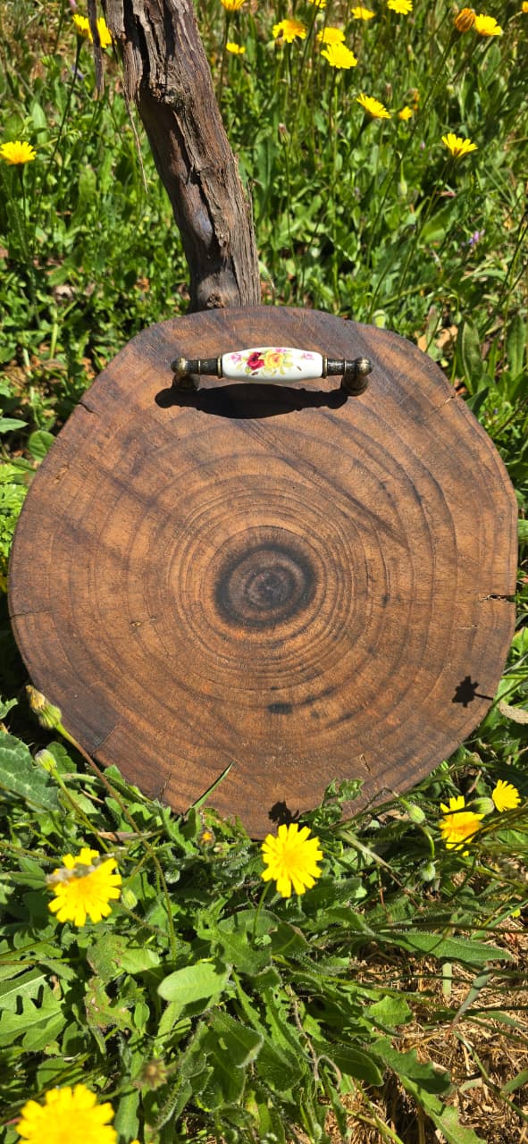 Tabla para picoteo redonda Eucalipto - Imagen 7