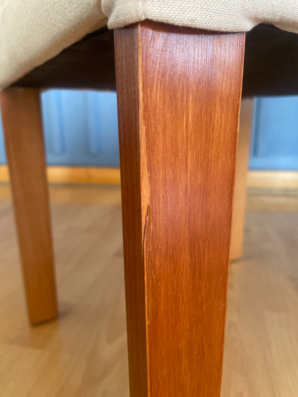 Juego de comedor moderno blanco con 6 sillas - Imagen 3