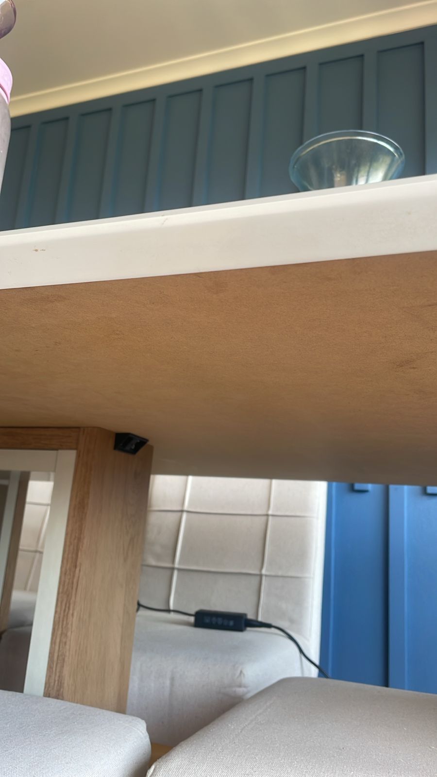 Juego de comedor moderno blanco con 6 sillas - Imagen 6