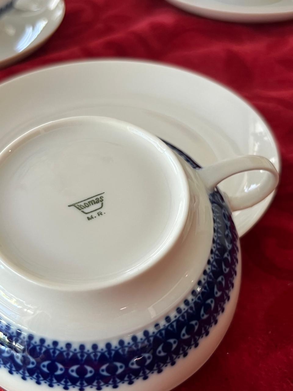 Juego de 4 tazas consomé Thomas Rosenthal Rotunda Kobaltblau - Imagen 2