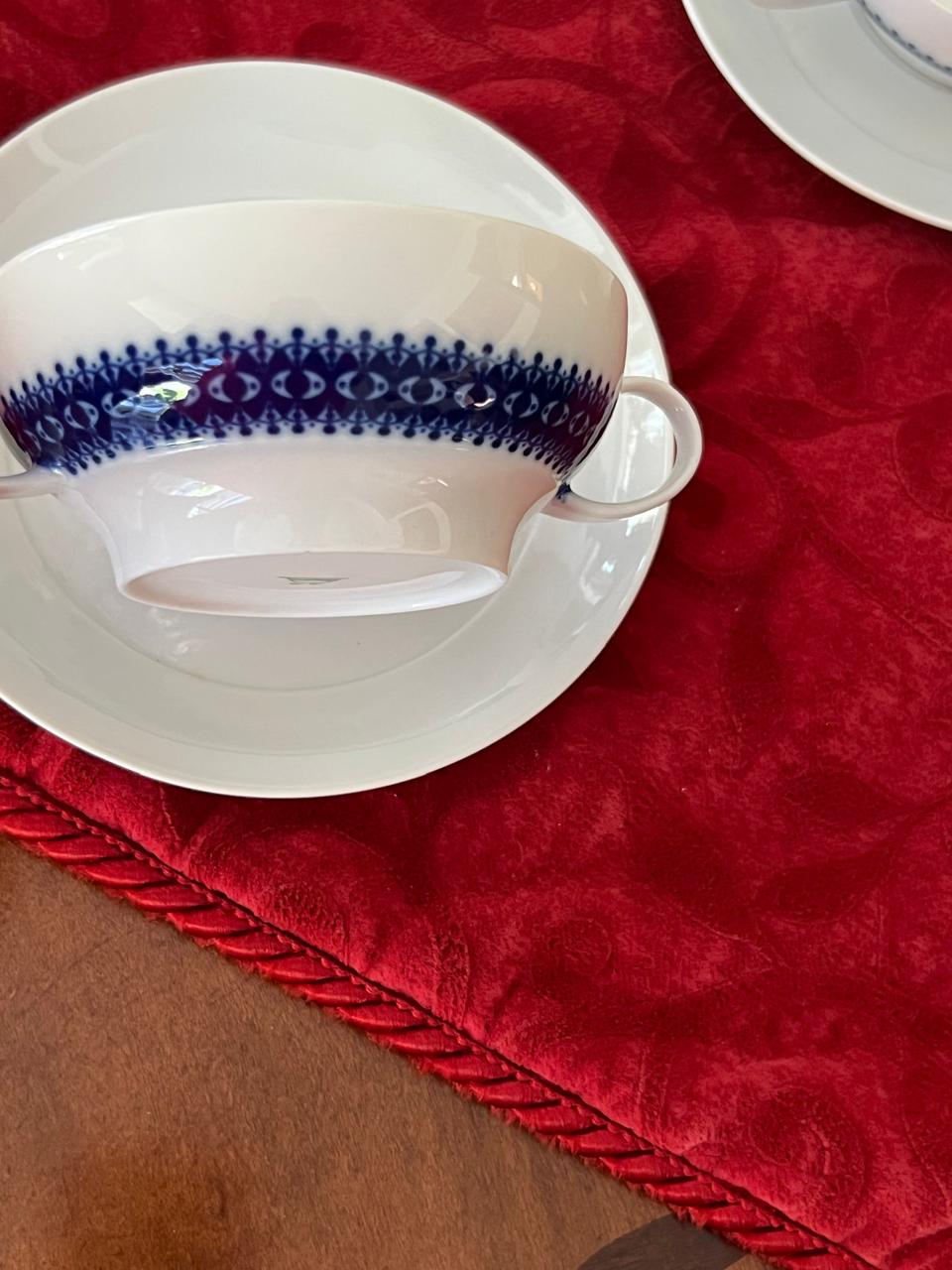 Juego de 4 tazas consomé Thomas Rosenthal Rotunda Kobaltblau - Imagen 5