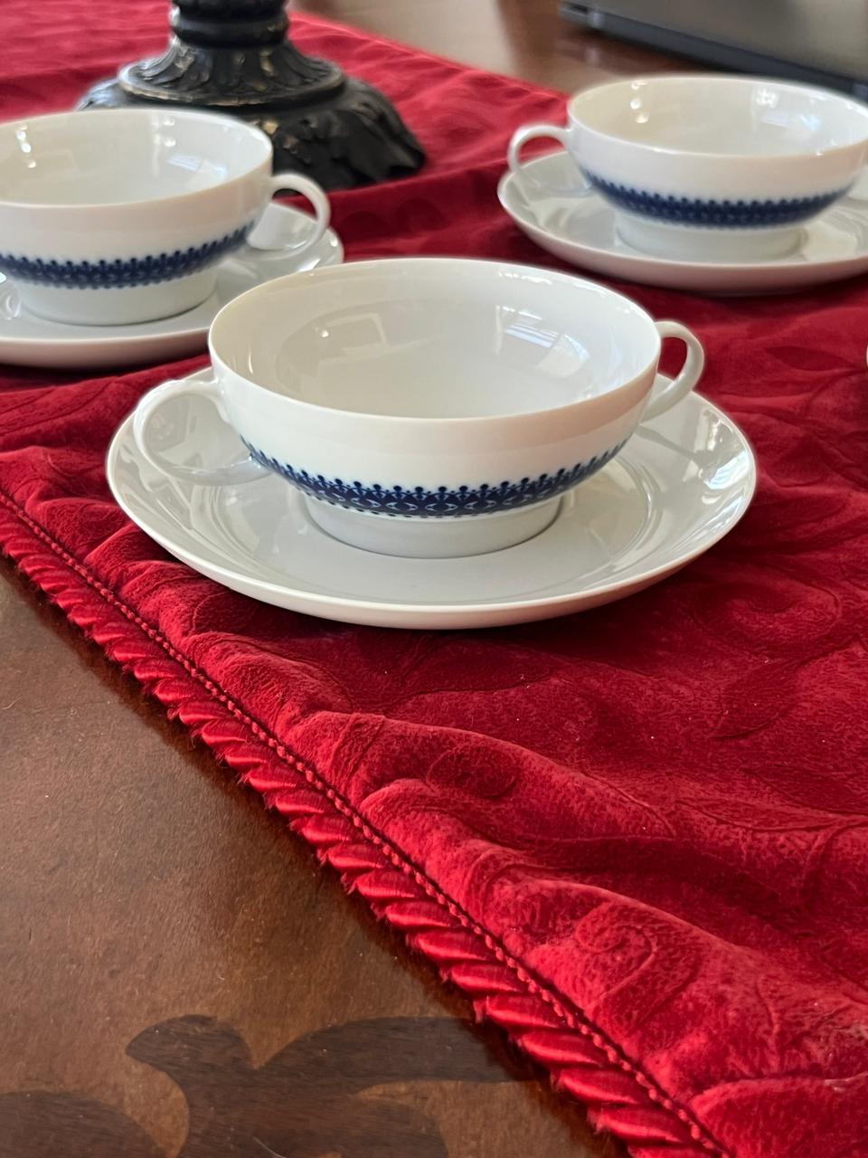 Juego de 4 tazas consomé Thomas Rosenthal Rotunda Kobaltblau - Imagen 6