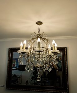 Lampara de techo lagrimas bronce con 8 luces