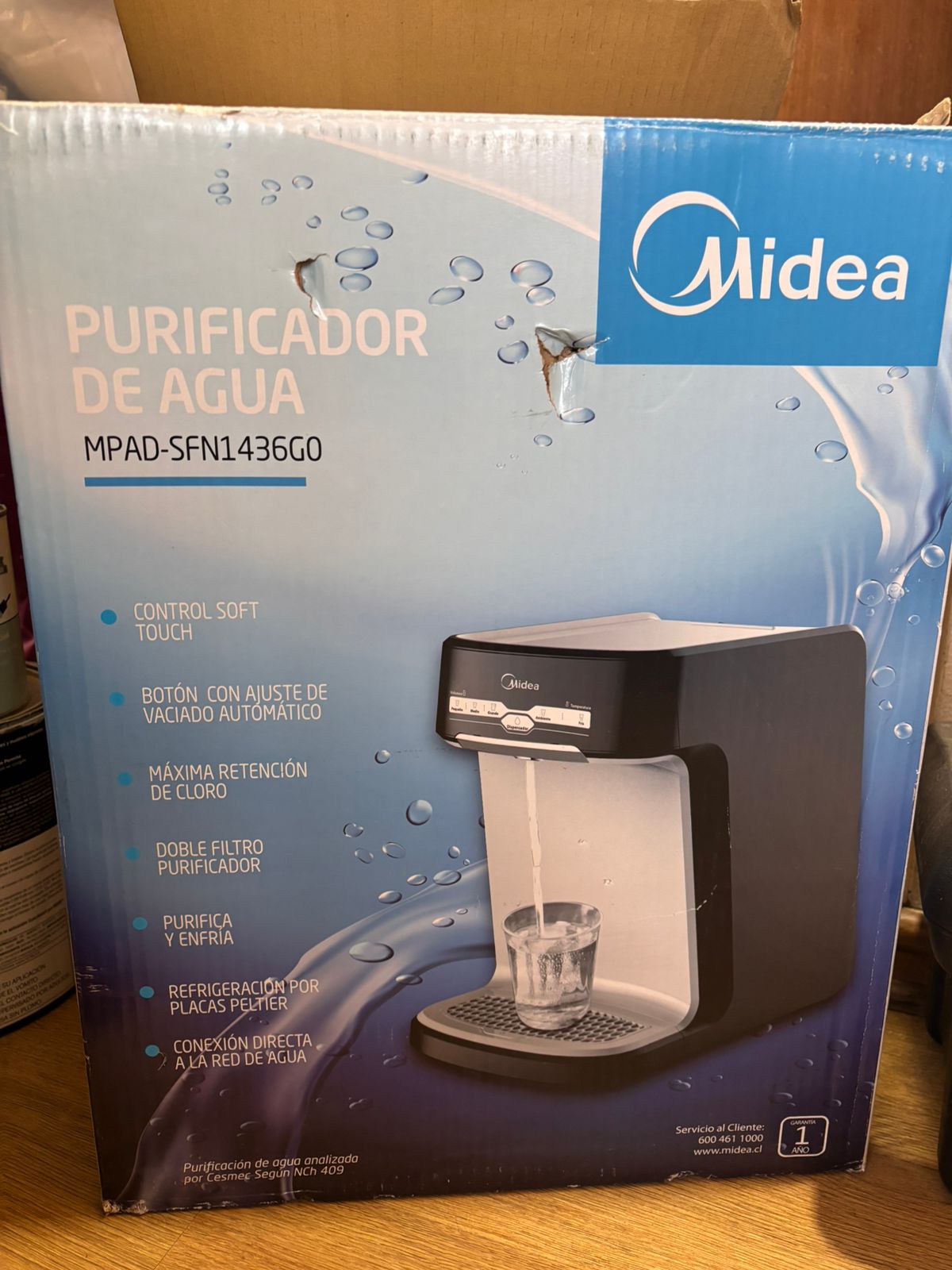 Purificador de agua Midea