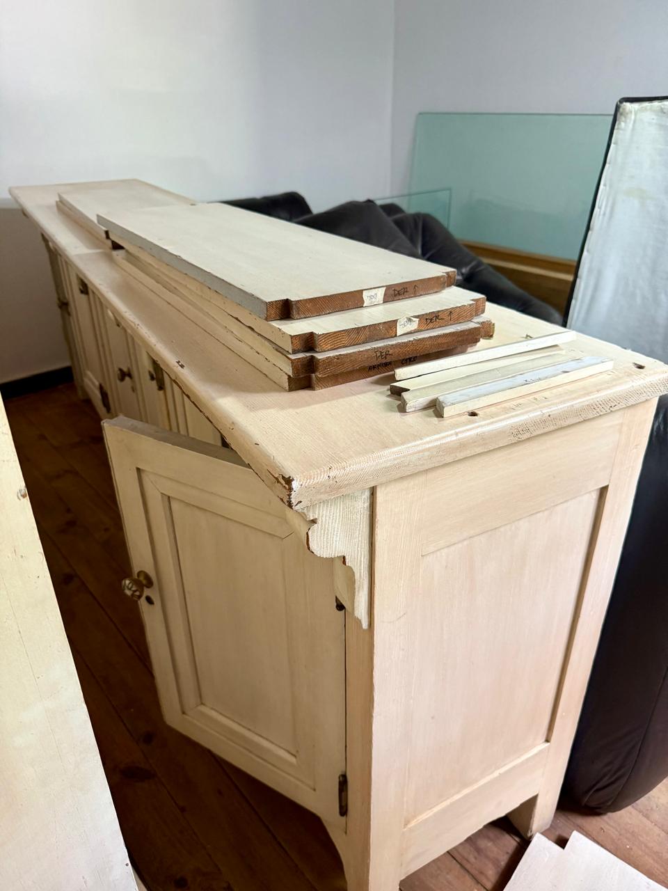 Mueble alacena biblioteca vintage - Imagen 7