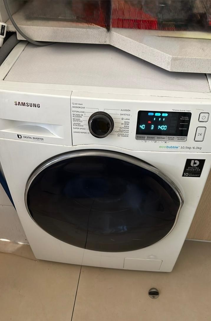 Lavadora secadora Samsung 10,5 / 6 kg Eco Bubble