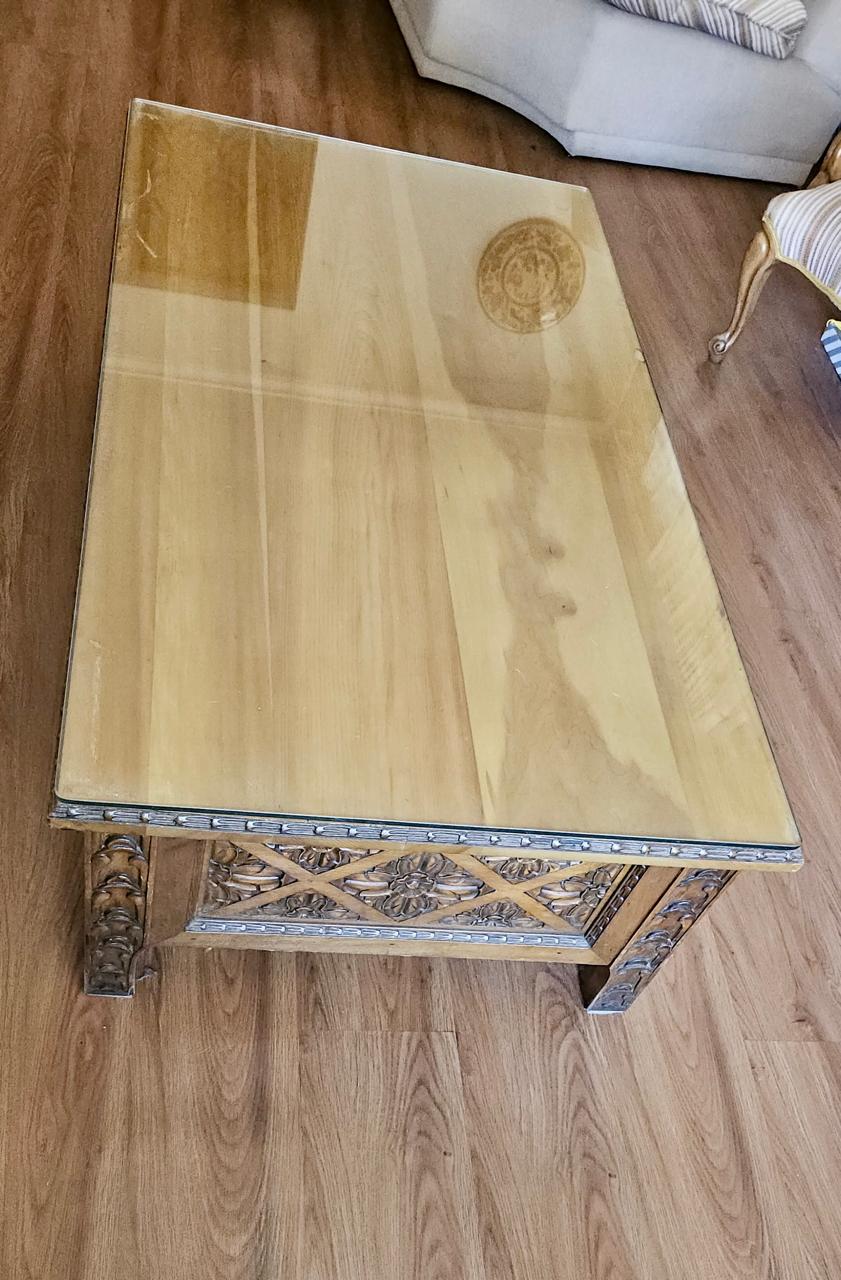 Mesa de centro Nogal labrado - Imagen 4