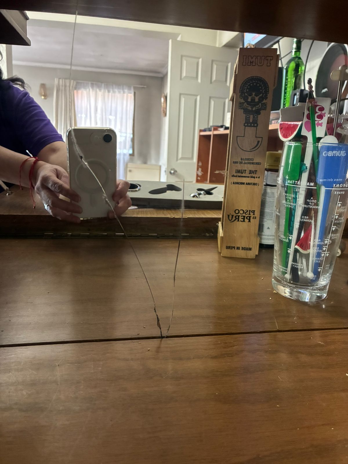 Mueble buffet biblioteca tallada de los años 90 - Imagen 8