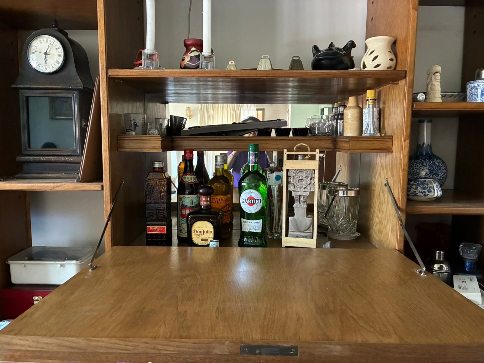 Mueble buffet biblioteca tallada de los años 90 - Imagen 7